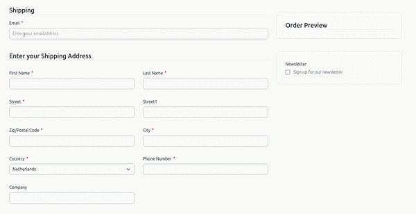 Saving address data in the blink of an eye