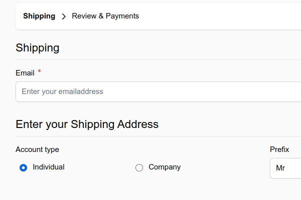 Multi Step Checkout (default)