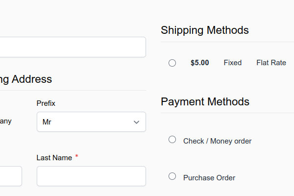 One Step Checkout